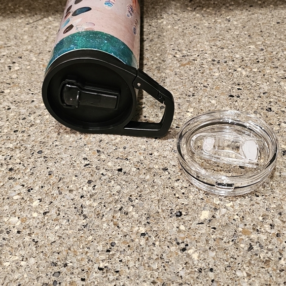 Tumbler with flowers 35oz stainless steel - Picture 4 of 7